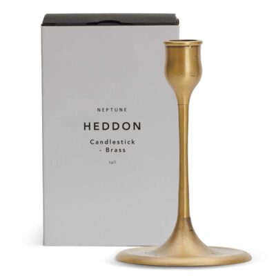 Neptune Heddon Candlestick, Brass  Hot