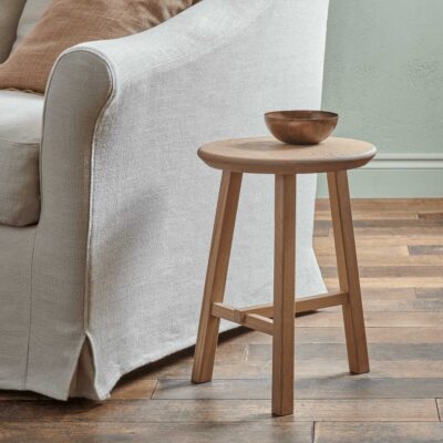 Neptune Northwich Round Stool, Natural Oak  Best