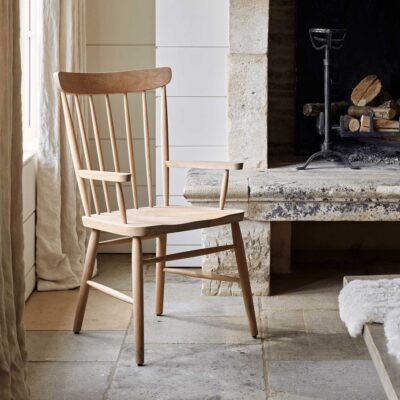 Neptune Wardley Carver Chair, Natural Oak  Clearance