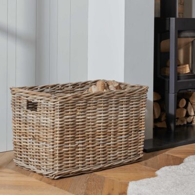 Neptune Somerton Rectangular Log Basket  Hot