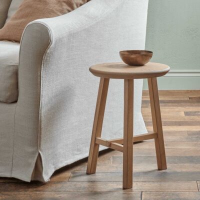 Neptune Northwich Round Stool, Natural Oak  Hot